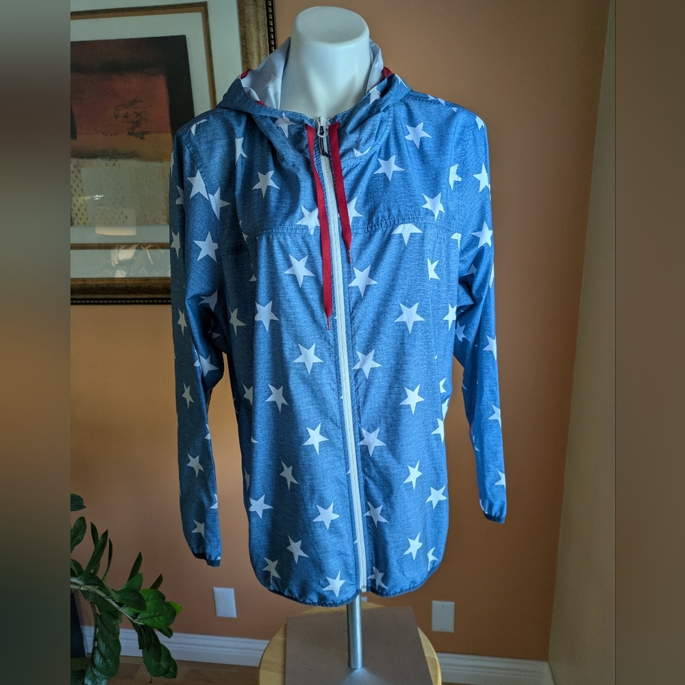 Eddie Bauer Jacket & Coat Star Print momentum Light Jacket Size 2XL 100% Polyest